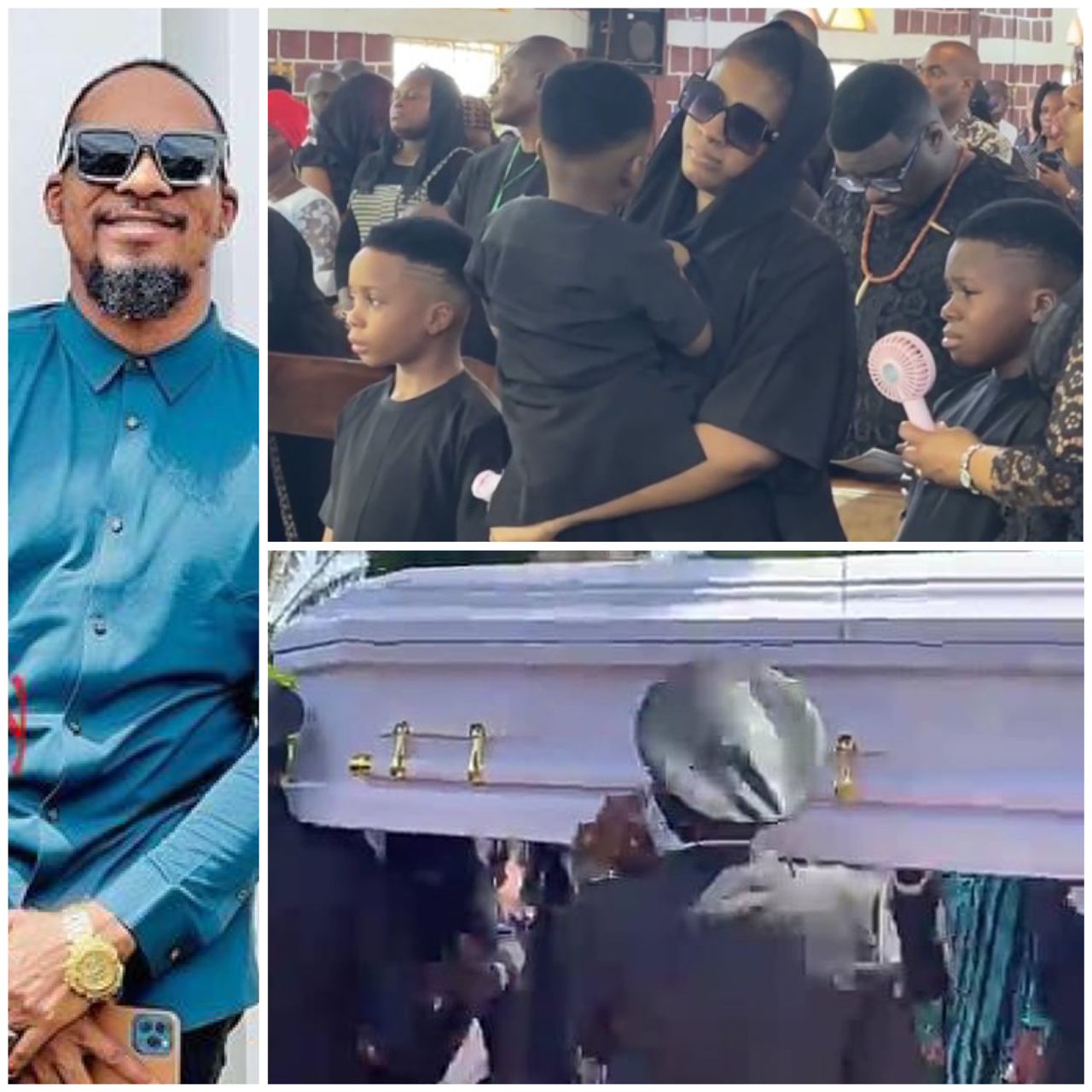 Photos and video from the funeral of Nollywood actor, Junior Pope