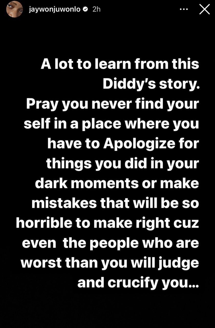 Even the people who are worse than you will judge and crucify you - Singer Jaywon shares what he has learnt from Diddy?s assault case