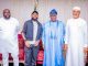 Akpabio receives Afrobeat star Davido on courtesy visit, tasks Nigerian Music artists on high ethics