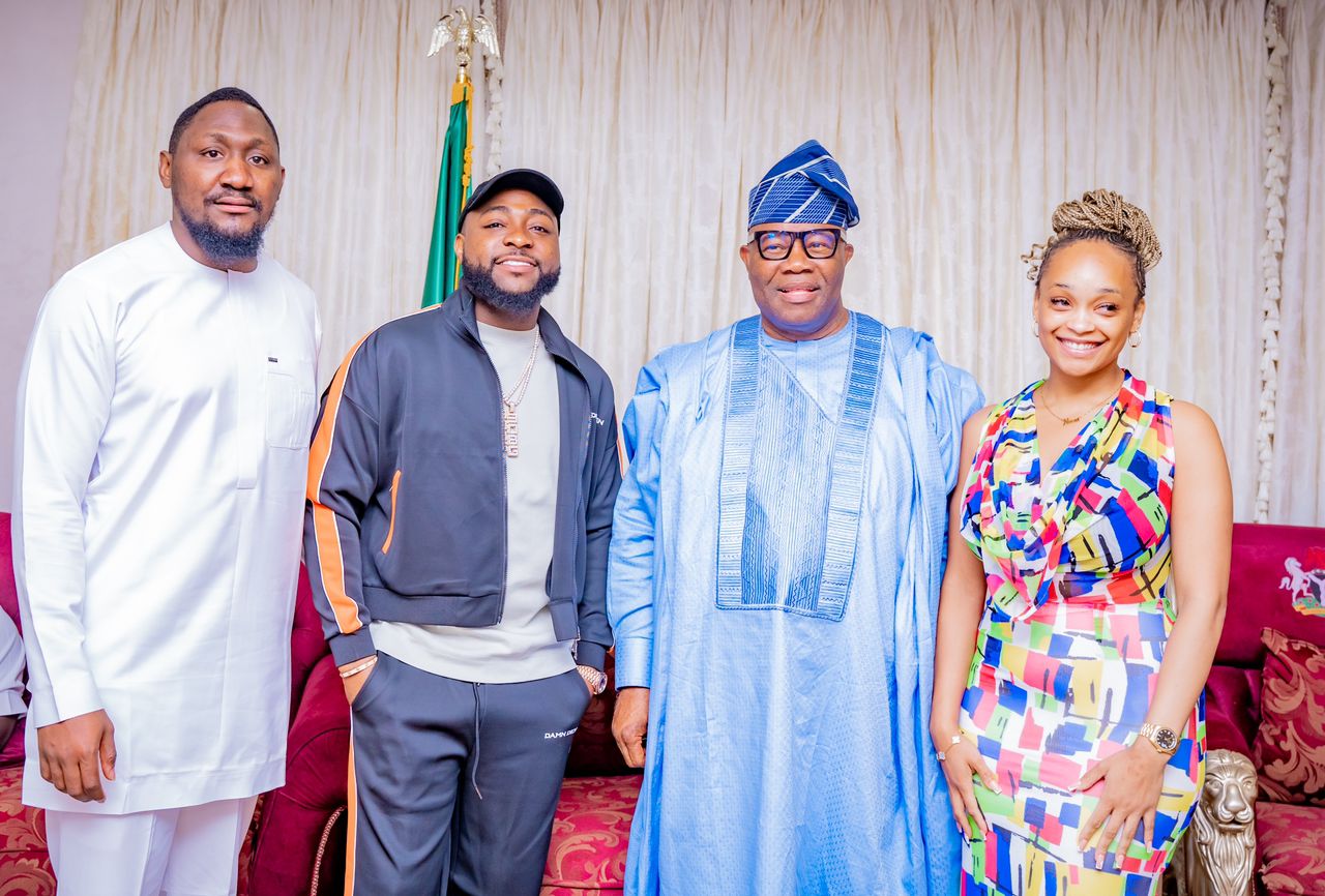 Akpabio receives Afrobeat star Davido on courtesy visit, tasks Nigerian Music artists on high ethics