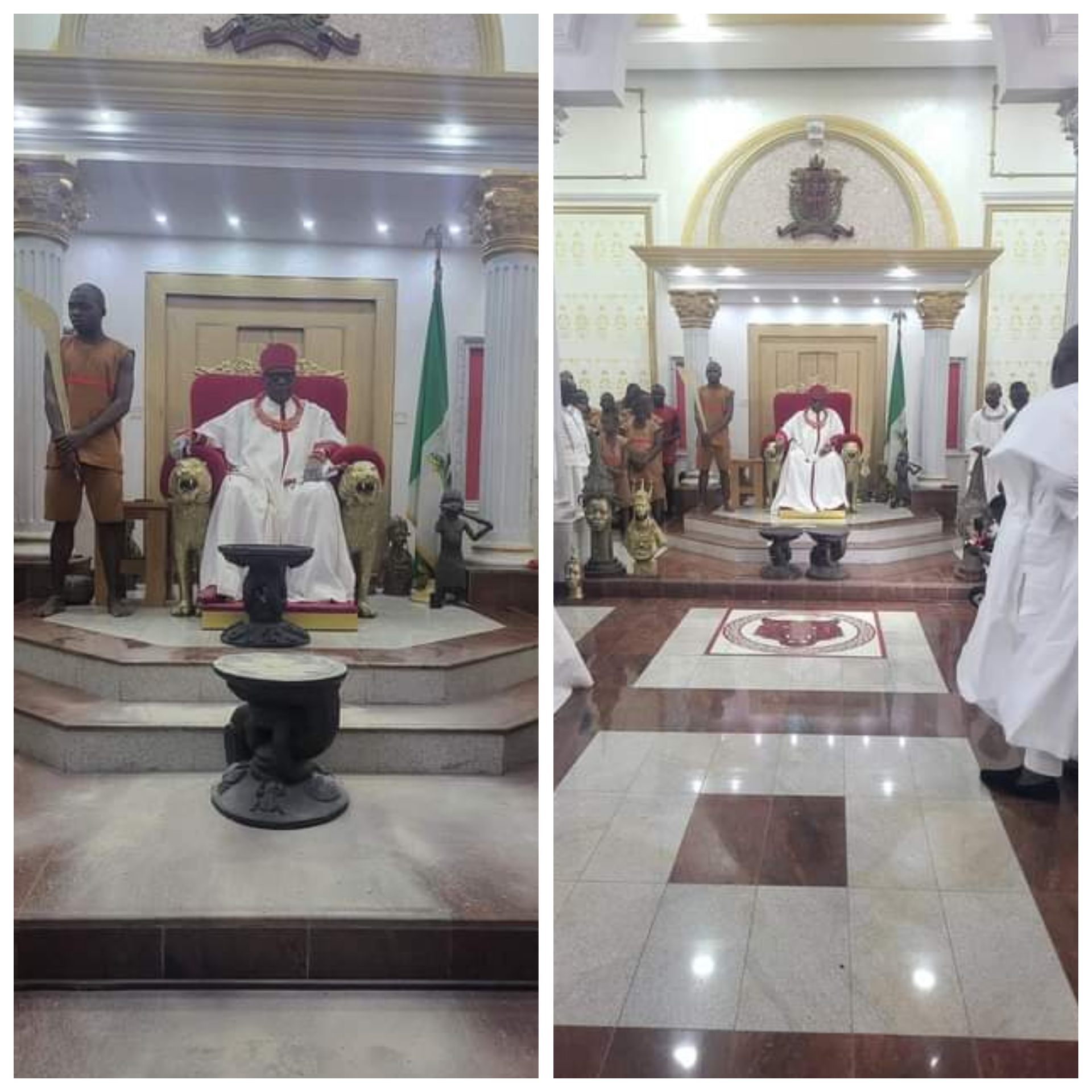 Oba of Benin celebrates return of looted artefacts from Germany (video)