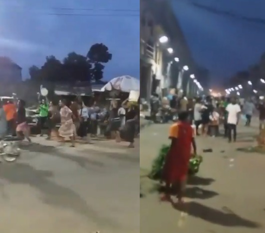 Nigerians react as Aba residents celebrate installation of streetlights on their road by the state govt (video)