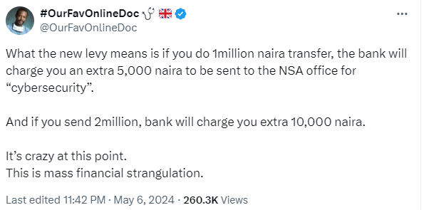 Nigerians react to new CBN directive to banks to deduct 0.5% Cybersecurity levy on some transactions