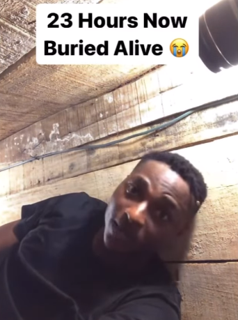 TikTok bans account of content creator currently embarking on 24 hours challenge of being buried alive
