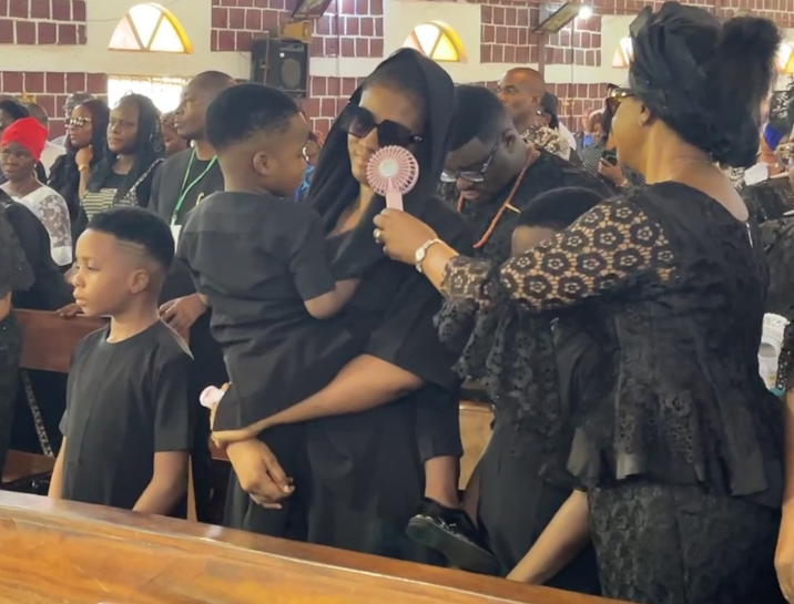 Photos and video from the funeral of Nollywood actor, Junior Pope