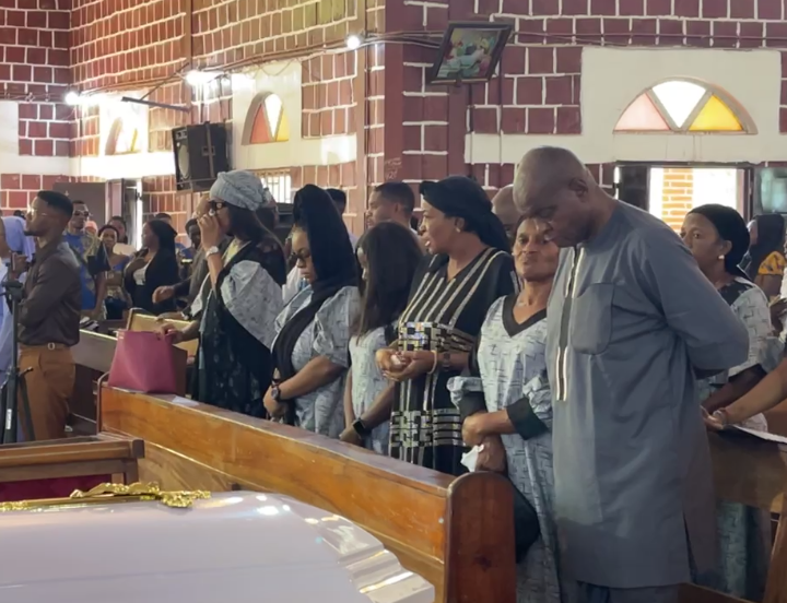 Photos and video from the funeral of Nollywood actor, Junior Pope