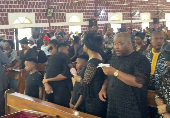 Photos and video from the funeral of Nollywood actor, Junior Pope