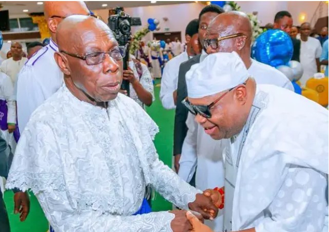 As you are dancing, ensure you are working - Obasanjo tells Governor Adeleke