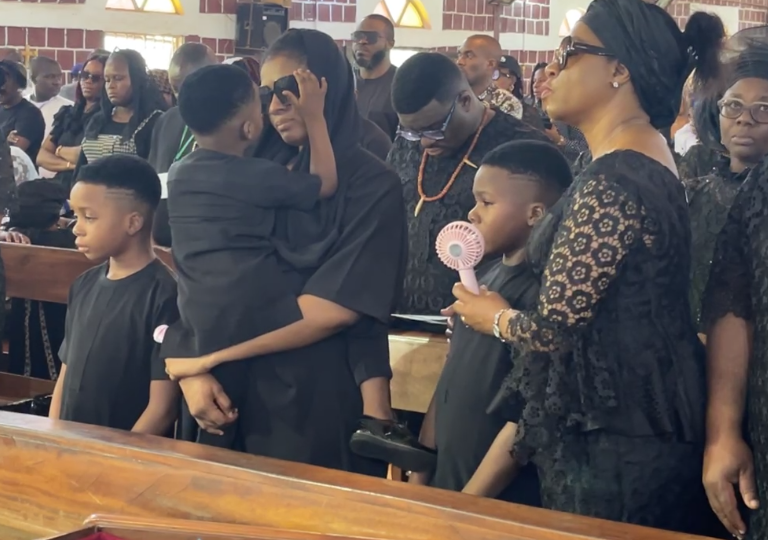 Photos and video from the funeral of Nollywood actor, Junior Pope