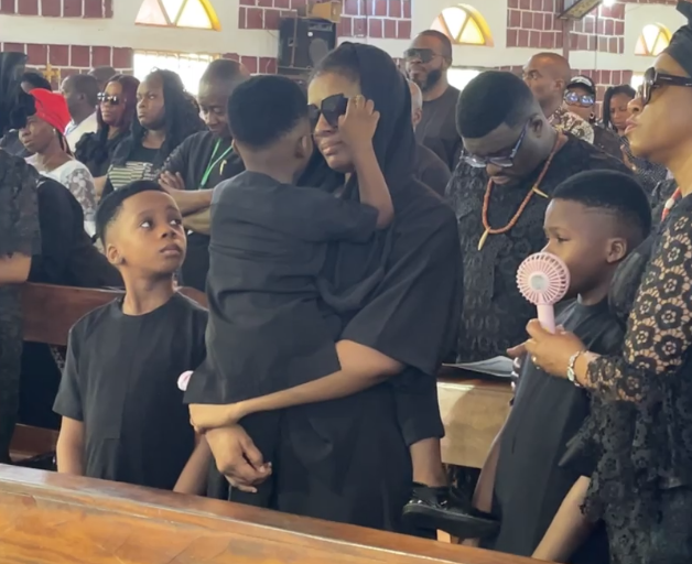 Photos and video from the funeral of Nollywood actor, Junior Pope