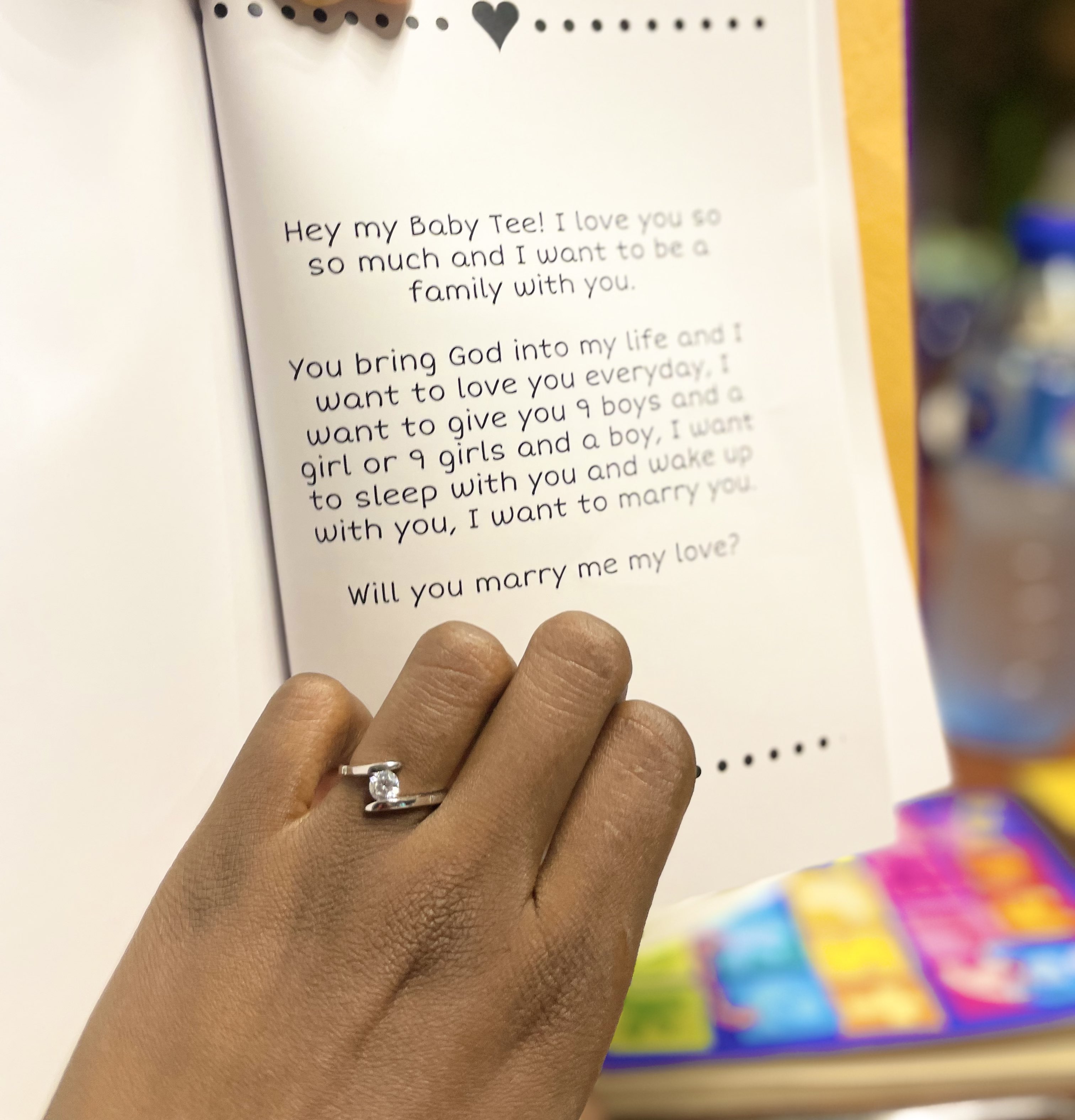 Nigerian lady who loves to read gets proposed to with a 42-page book