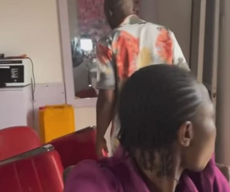 Lady engages in a heated exchange with ex-boyfriend who stormed her store with a friend to take back all he bought for her following the end of their relationship